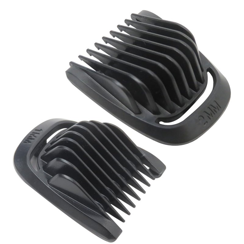 1mm 2mm Trimmer Beard Stubble Guide Combs Guards Replacement for Philips Norelco Multigroom Trimmer Series 3000 5000 7000